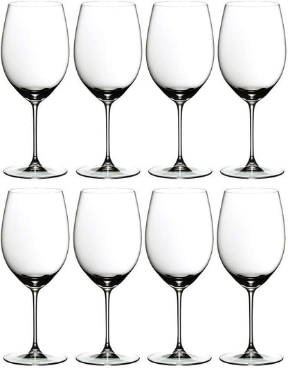 RIEDEL VERITAS 8PC CABERNET/MERLOT WINE GLASS SET