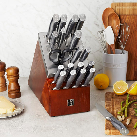 HENCKELS 20PC SELF-SHARPENING KNIFE BLOCK SET